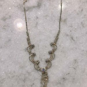 Silver Rhinestone Necklace